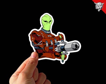 Ug Bounty Hunter - Critters 1986 Sticker Decal