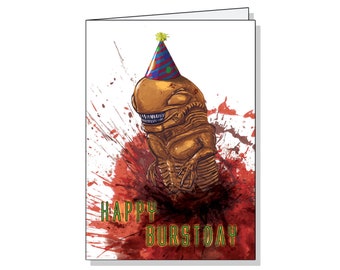 Alien Funny Birthday Greeting Card