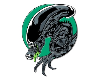 Alien Xenomorph Horror Sci-Fi Enamel Pin