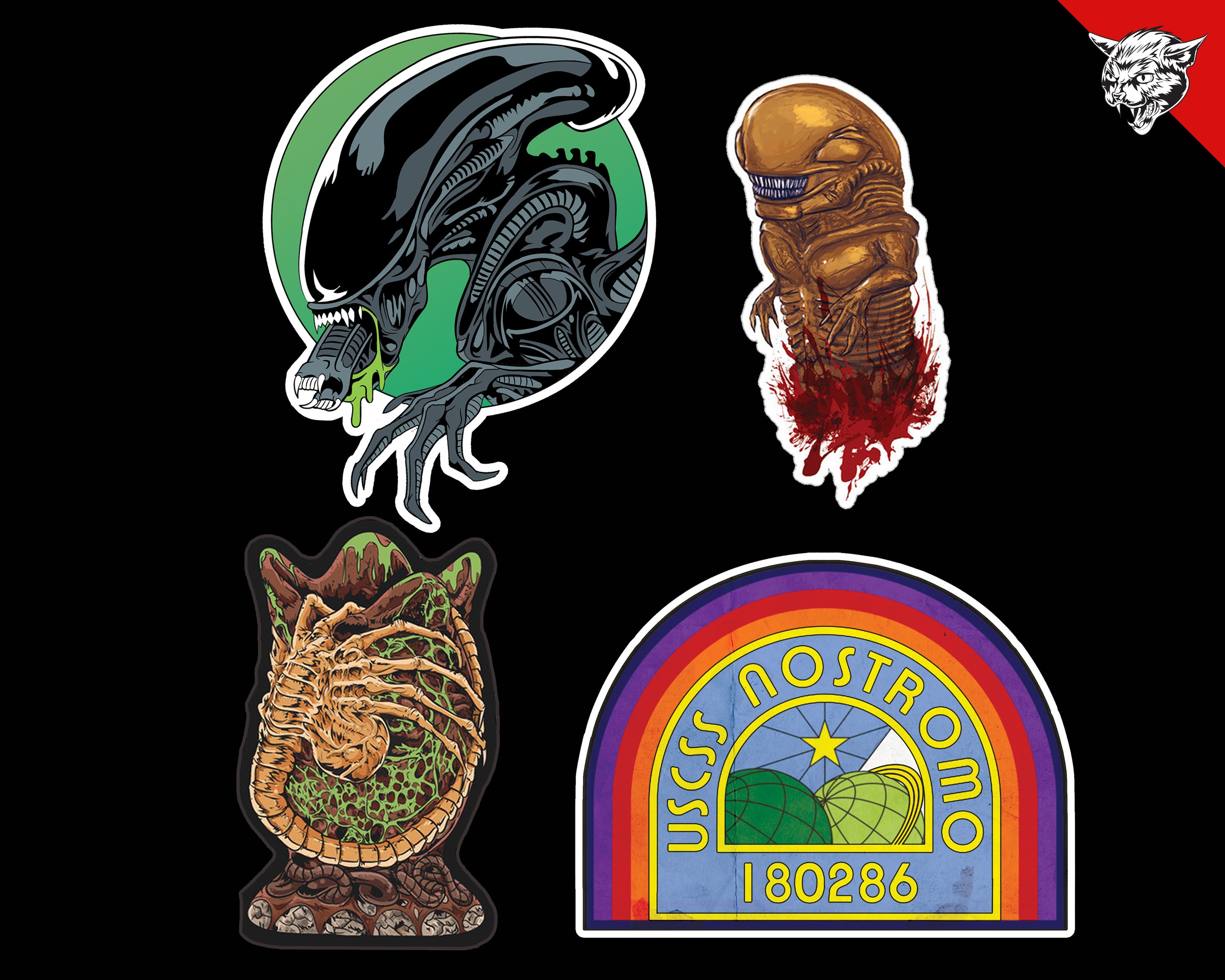 Alien Xenomorph Vinyl Sticker Decal Pack - Etsy