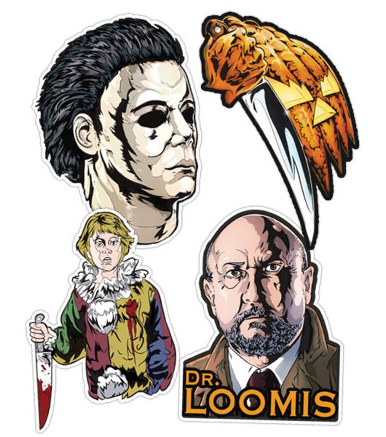 Halloween Horror Sticker Pack Etsy