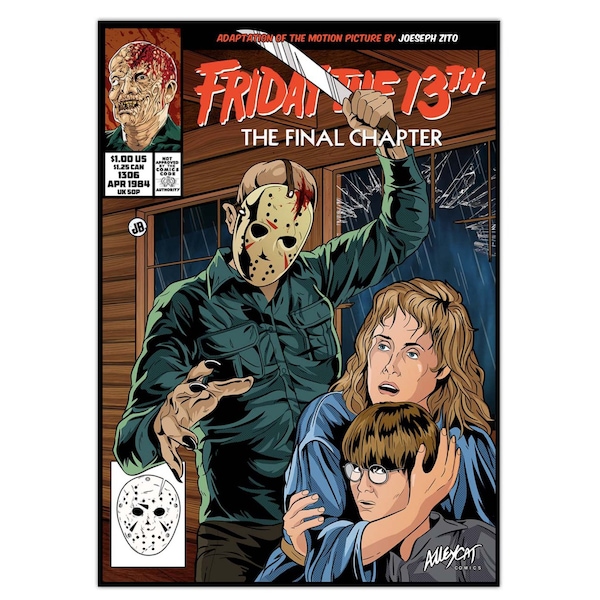 The Final Chapter comic cover poster - Friday the 13th Jason Voorhees alternative movie poster