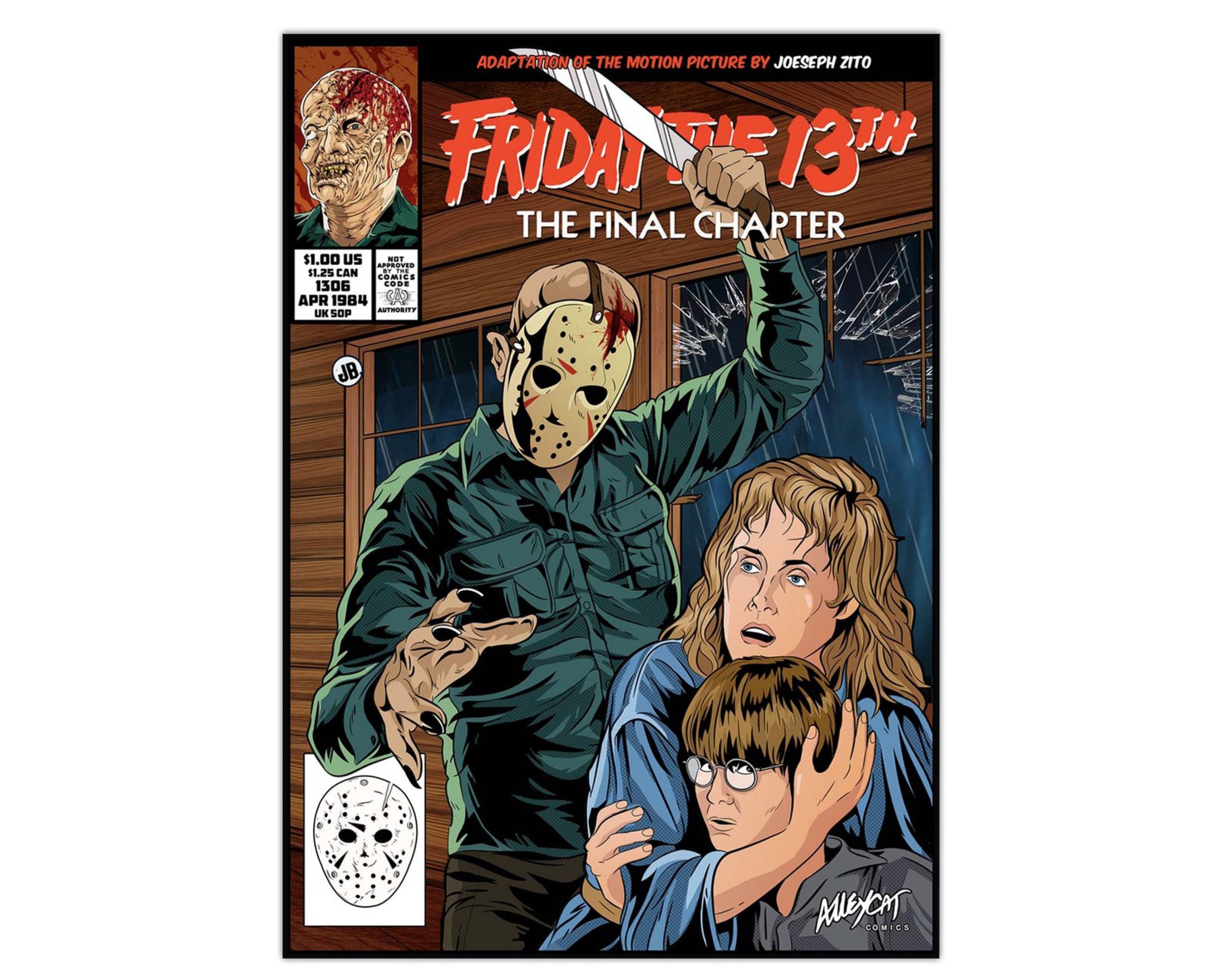 The Final Chapter Comic Cover Poster Friday the 13th Jason Voorhees  Alternative Movie Poster - Etsy Denmark