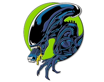 Alien Xenomorph - Weyland Yutani variant  Enamel Pin