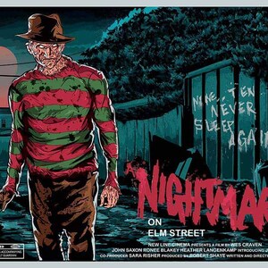 A Nightmare on Elm Street Freddy Krueger Print Alternative Movie Poster