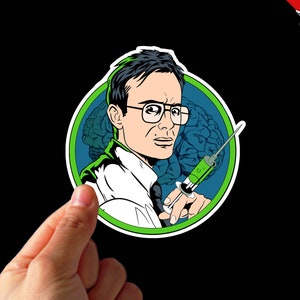 Dr Herbert West - Re-Animator 1985 Vinyl Sticker Decal