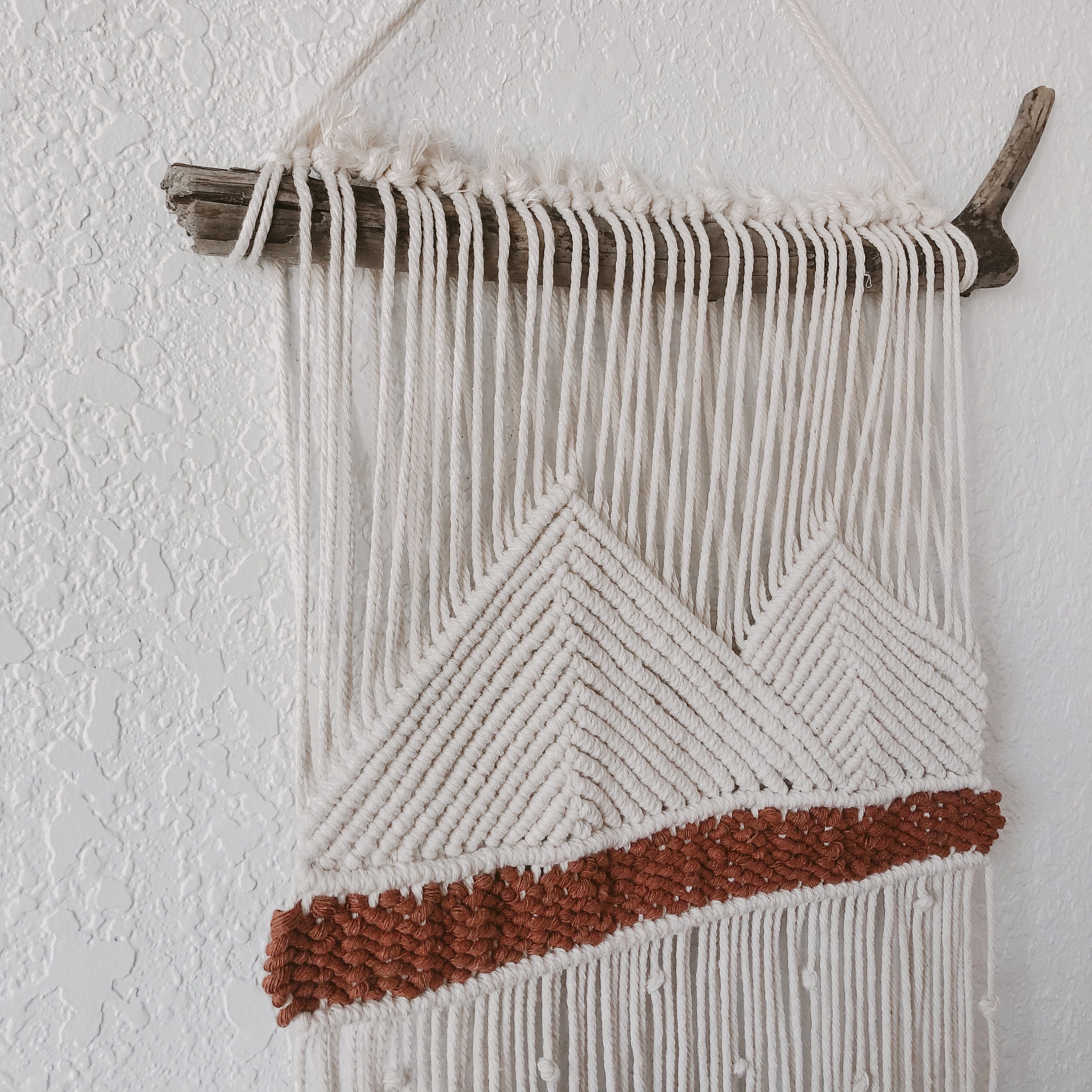 Mountain Macrame Wall Hanging Boho Wall Decor Etsy