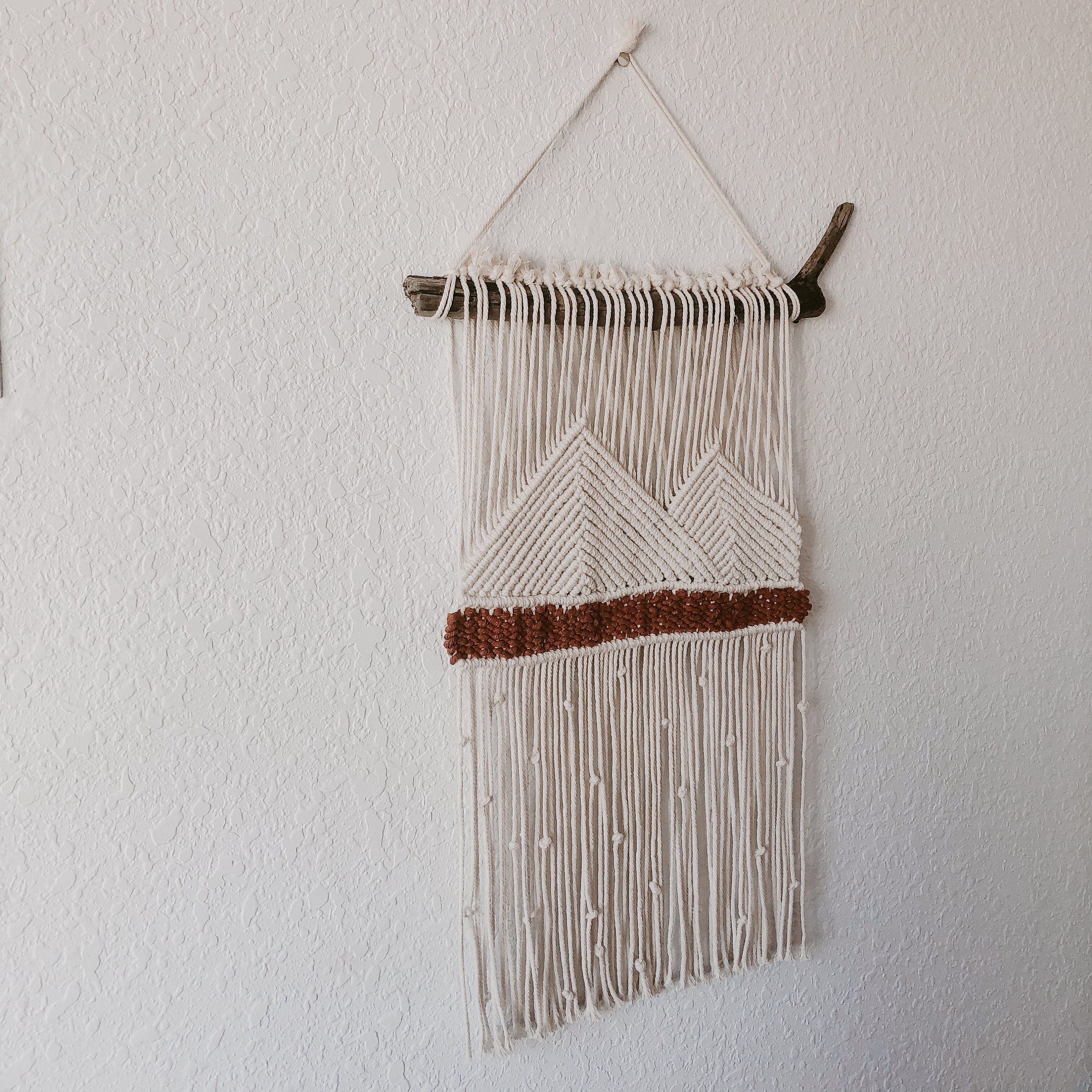 Mountain Macrame Wall Hanging Boho Wall Decor Etsy