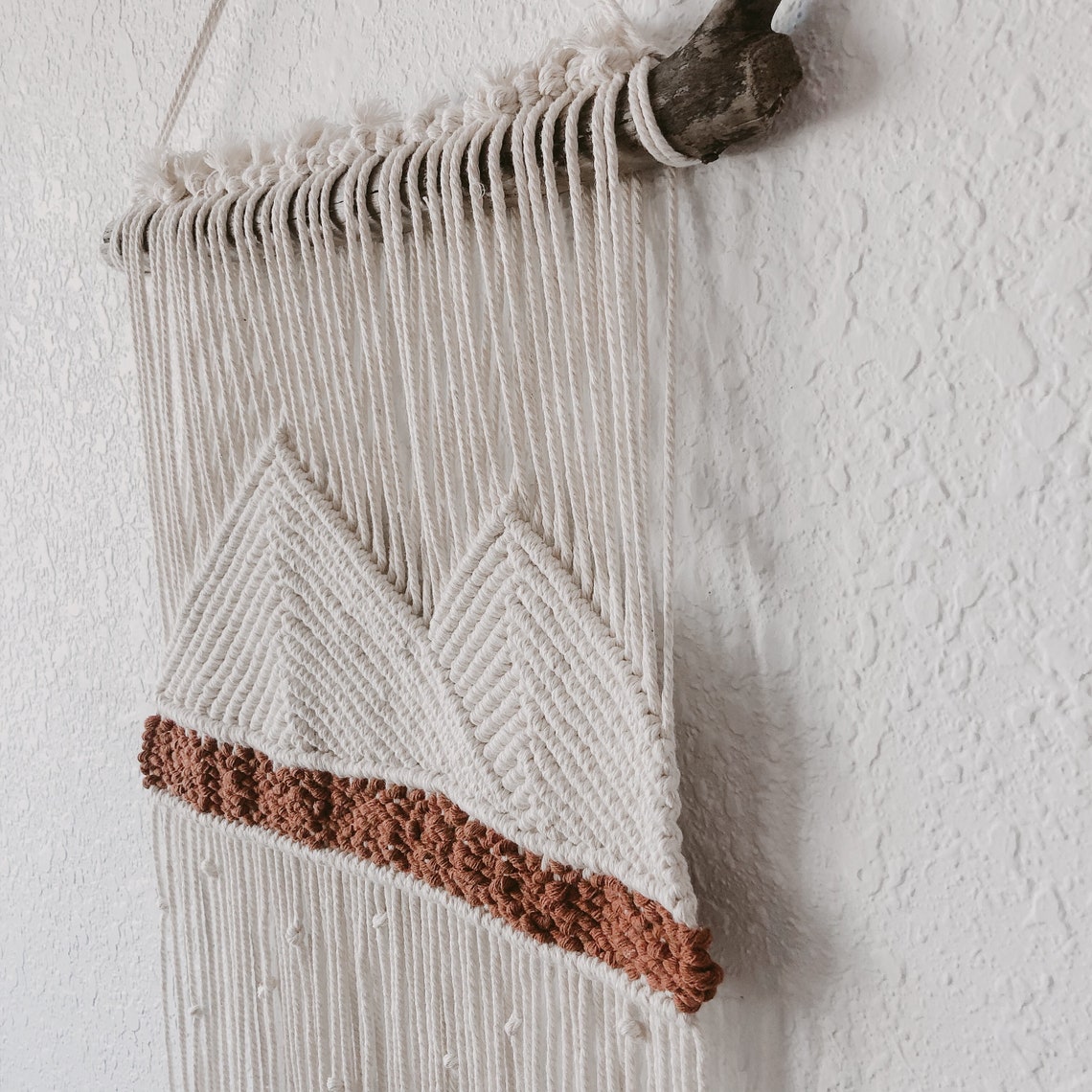 Mountain Macrame Wall Hanging Boho Wall Decor Etsy