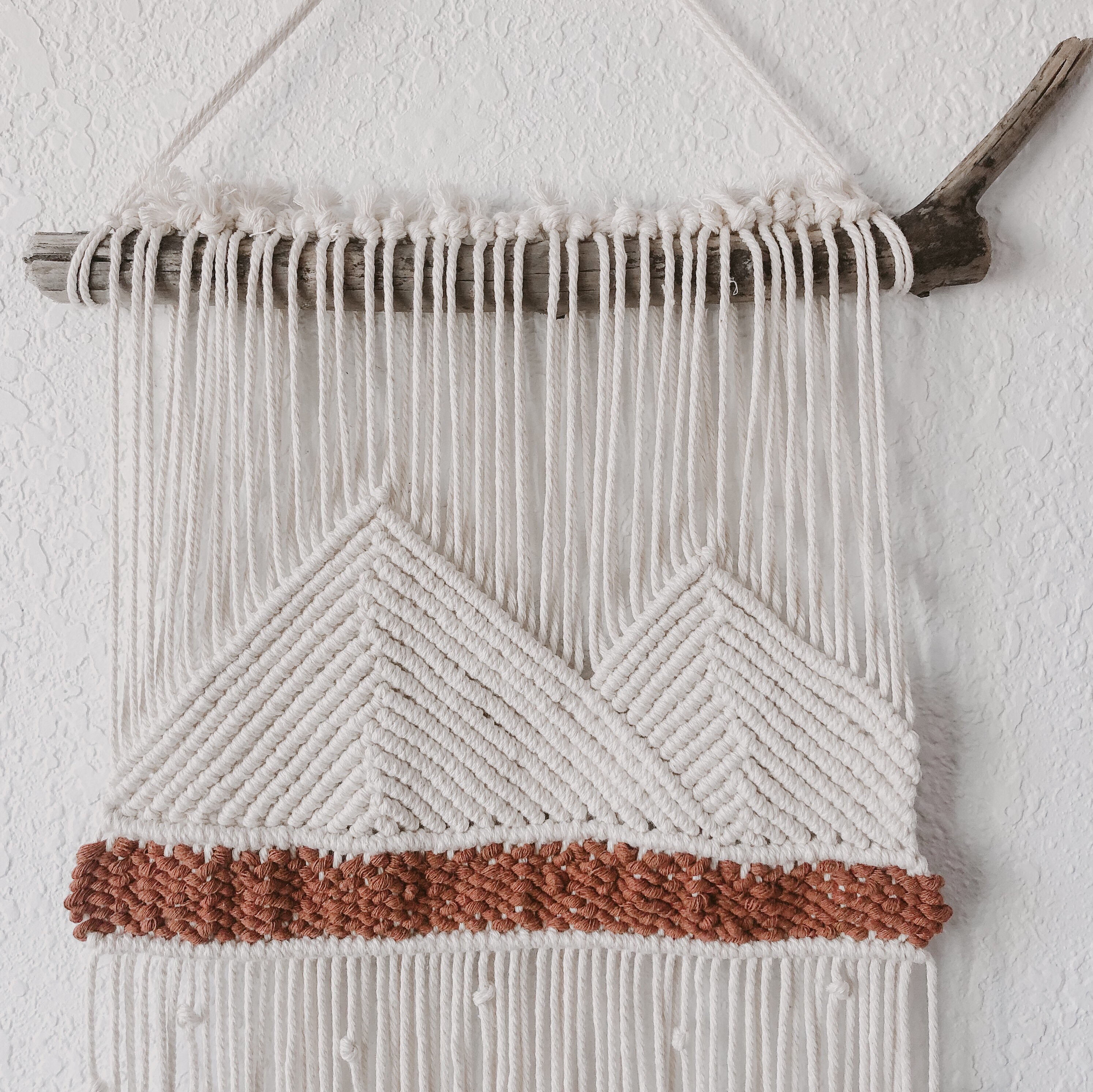 Mountain Macrame Wall Hanging Boho Wall Decor Etsy