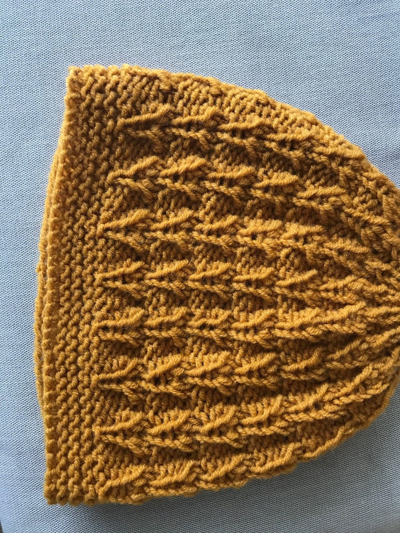 Warm Present for Christmas Hand Knitted Unisex Woollen Mustard colour Beanie Winter Hat Knit Accessories