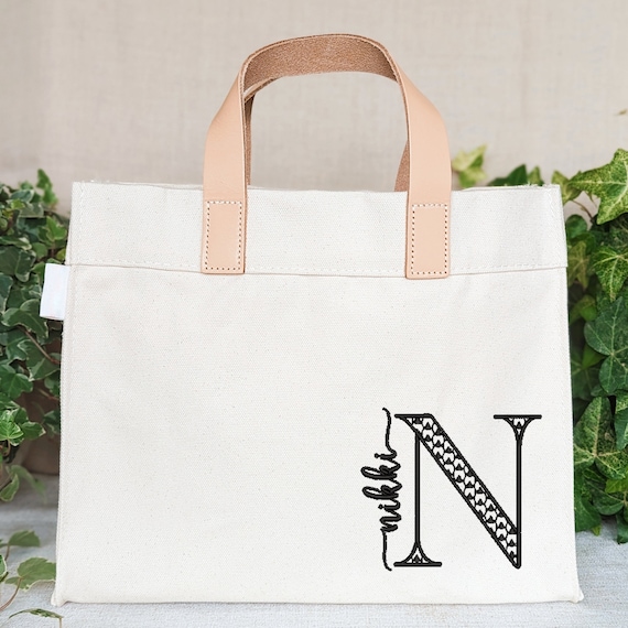 Buy Personalised Monogram Messenger Bag With Initials Canvas