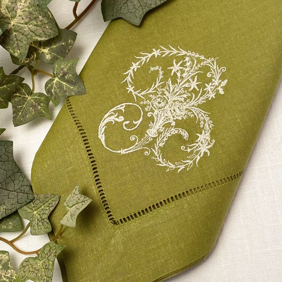 Custom Napkins Custom Napkin Weddings Custom Embroidered Etsy