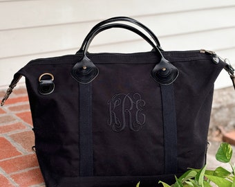 Women's Travel Duffle Personalized Travel Bag Women Weekender Bag Women Travel Tote Monogram Travel Bag Personalized Duffel Bag Carry On Bag