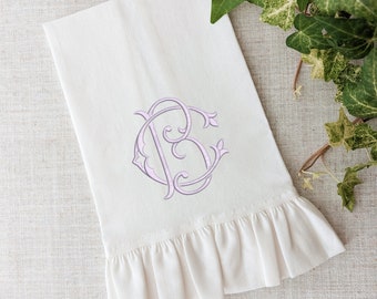 Custom Hand Towel Monogram Housewarming Gift Personalized Guest Towel Custom Personalized Hostess Gift Monogram Gift for Mothers Day Gift