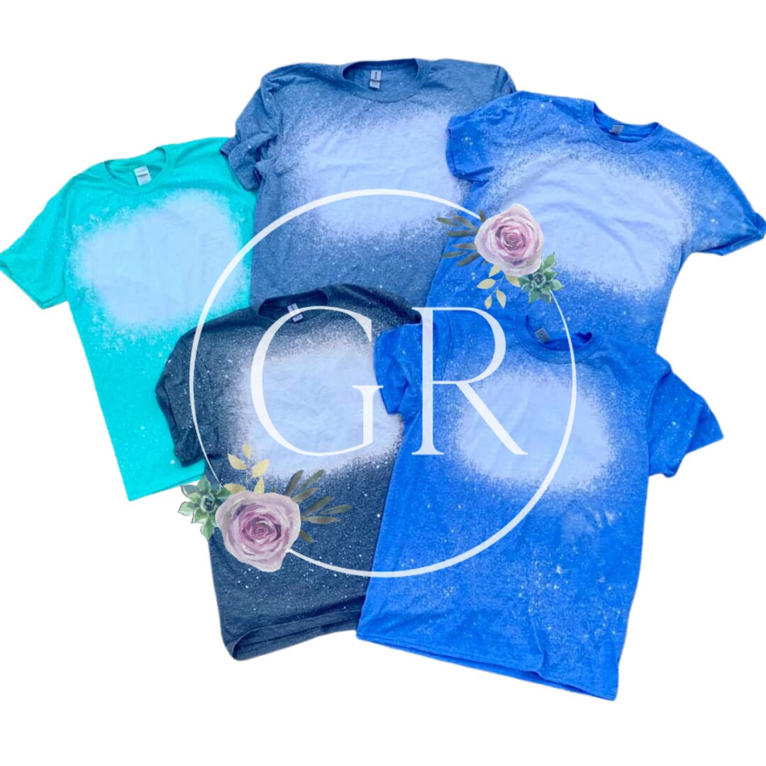 Blank Bleached Shirts for Vinyl Sublimation & Screen Prints | Etsy