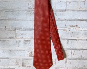 Red Chambray Necktie Men's Tie