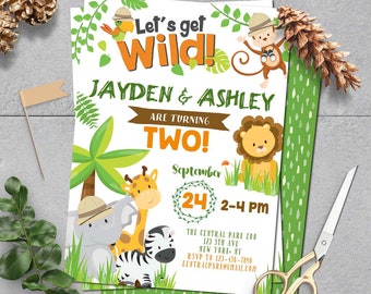 zoo invitation etsy