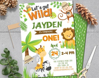 Zoo Invitation Etsy