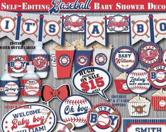 Vintage Baseball Baby Shower Invitation And Decorations Etsy