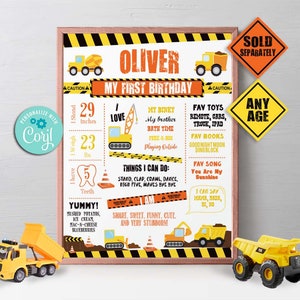 Construction Birthday Invitation-Self Edit w corjl-Construction Party Invite-under Construction Party-Dump Truck-First Birthday-AnyAge-A103 image 9