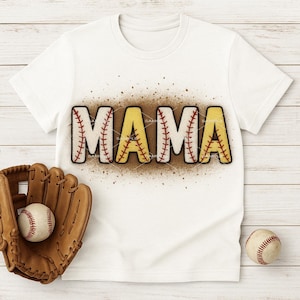 Baseball Mom and Softball Mom Sublimation PNG file- Sports Mama, mom of both- printable png Cricut sublimation file