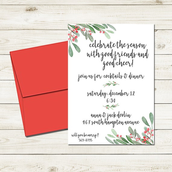 holiday party invitation holiday cocktail party invite red etsy christmas cocktail party invites