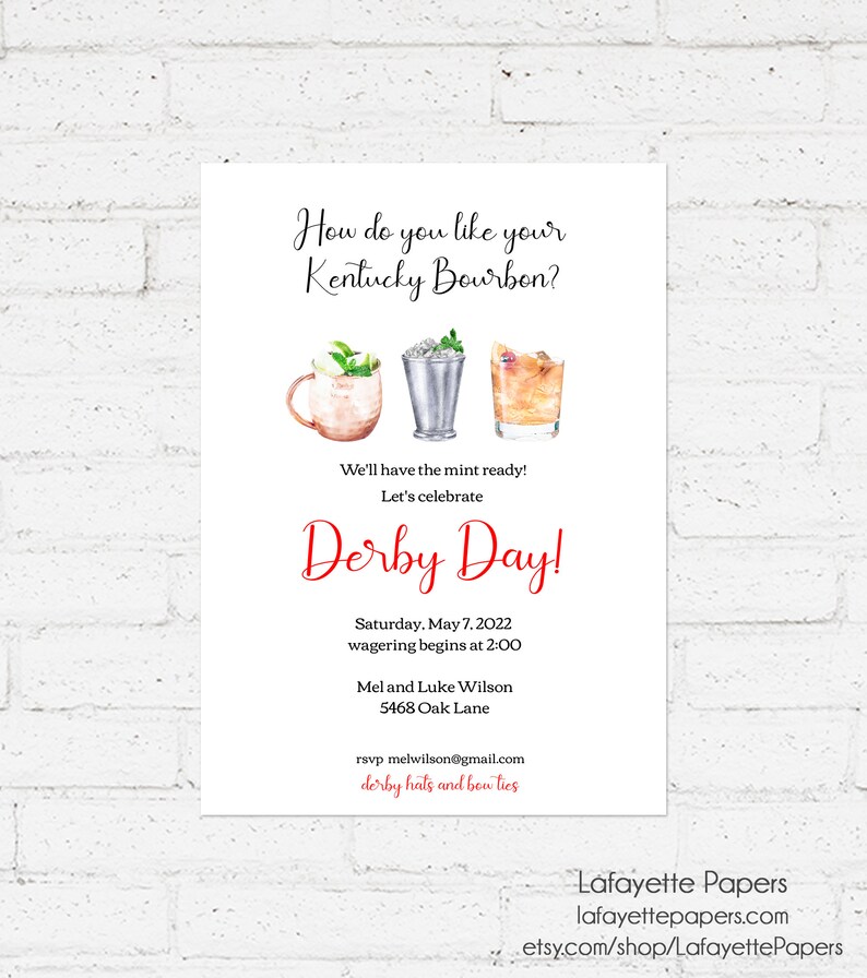 Editable Derby Party Print at Home Kentucky Derby Party Etsy