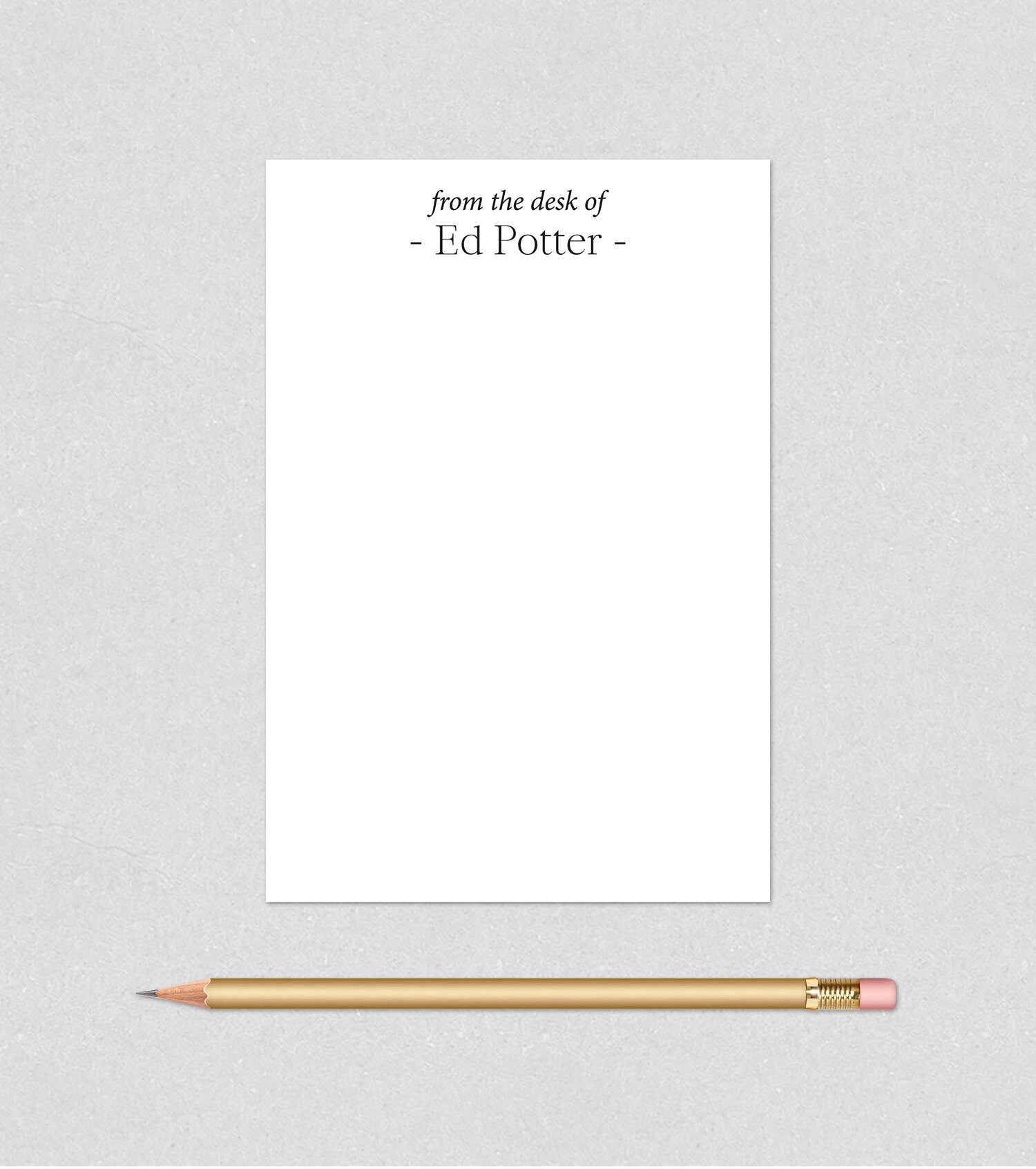 From the Desk of Personalized Notepad, Personalized Memo Pad