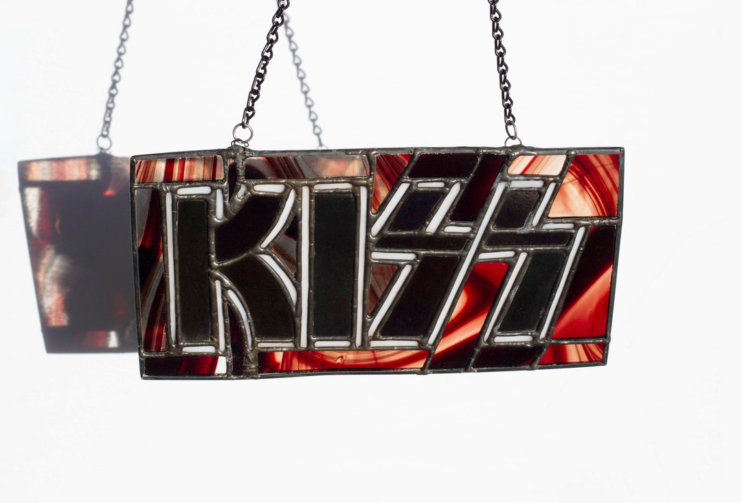KISS Band Stained Glass Suncatcher Etsy