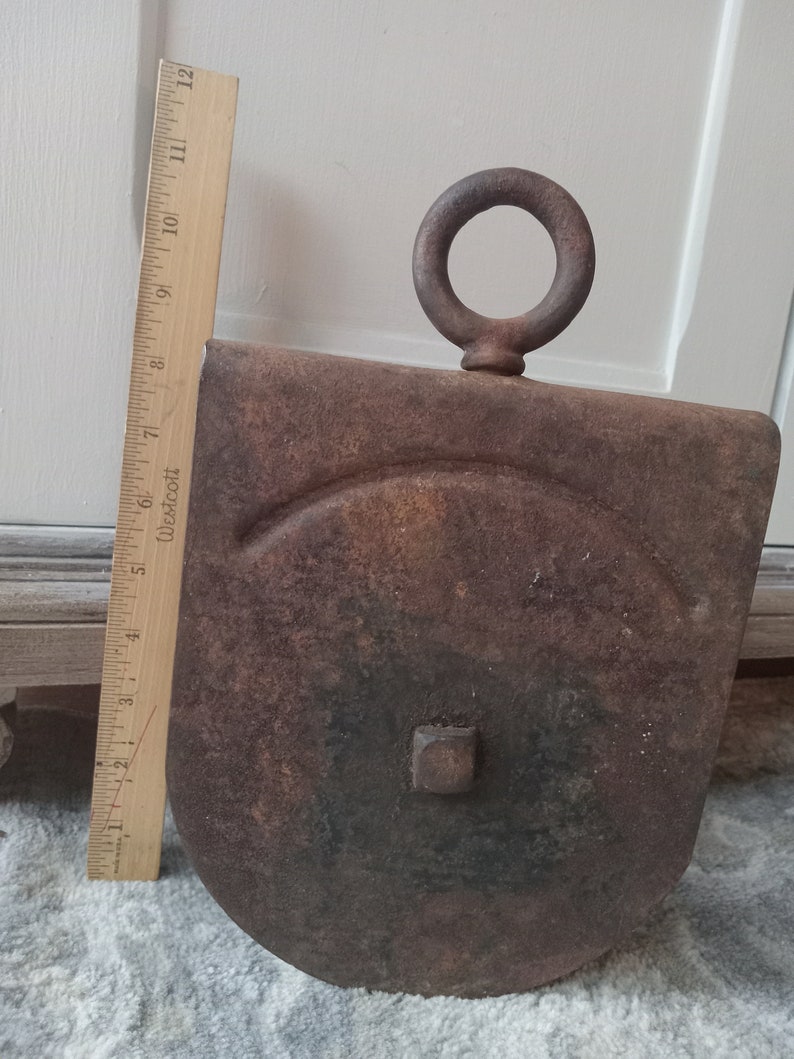 Pully Ruler Antique Cast Iron Pulley - Etsy