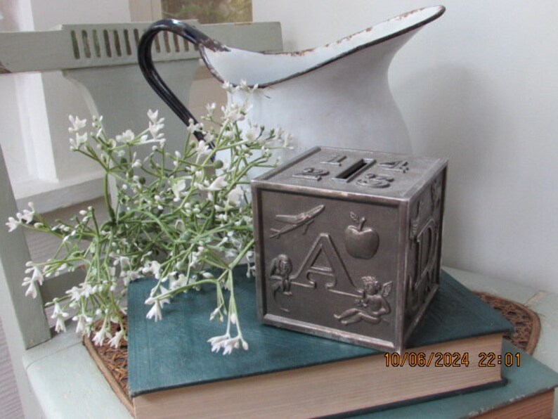 SILVER PLATED PIGGY BANK main image 1