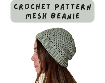 Patrón de crochet para gorro de malla