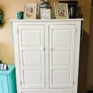 Primitive Farmhouse Pie Safe Two Drawers / 67" Tall / Extra Deep Shelf Option / Nylon Screen, Raised Panel, Flat Panel, Or Punched Tin Doors