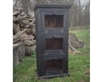 Rustic Country Jelly Cabinet / Potato Bin