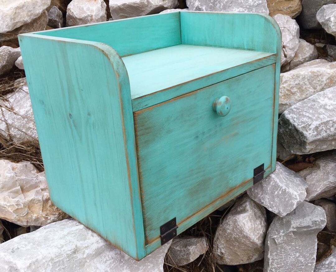 Primitive Bread Box Etsy