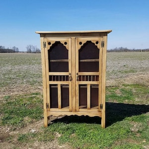 Screen- Double Old Fashion Pie Safe / Jelly Cabinet