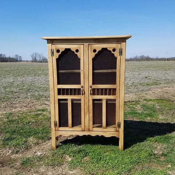 Screen- Double Old Fashion Pie Safe / Jelly Cabinet