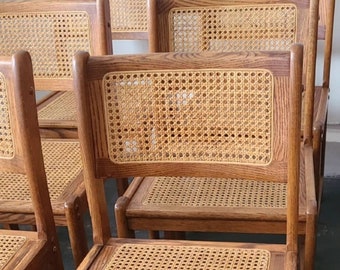 Oak and cane dining chairs french kitchen chairs no shipping local pick up only