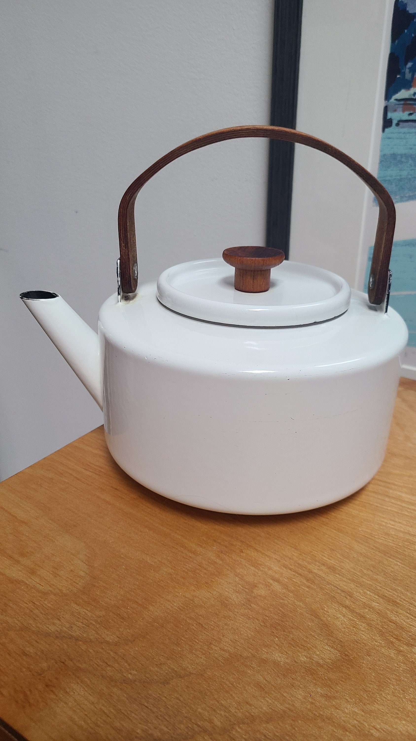 Copco, Kitchen, Vintage Copco 807 Red Apple Kettlepot 225qt W Lid And  Whistle