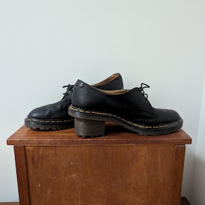 Rare healed Doc Martins made in England size 7 men&#39;s doc Martins rare loafers 1990 doc Martens  vintage goth grunge fairy gunge coquettecore