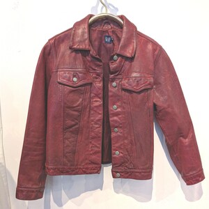 OLD GAP 00s〜 cow leather bomber jacket OLD GAP 00s〜 cow leather bomber jacket Gap Leather Jacket