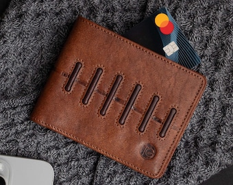 The Try – Italian Leather Rugby Wallet | Personalised Bifold Wallet |  RFID Protected