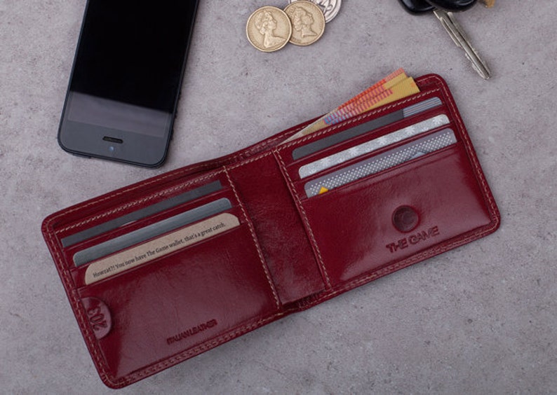 Peronalised Mens Leather Wallets Cricket Gift Ideas for Men Etsy