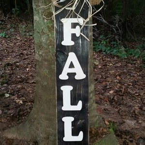 FALL Porch Leaner, FALL Sign, Hand Painted Porch Sign
