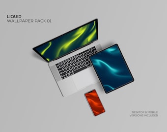4K Liquid Gradient Wallpaper for Mac, iPad, iPhone x4 • Liquid Gradient Wallpaper for PC, Tablet, Phone & TV • Abstract • Clean • Modern
