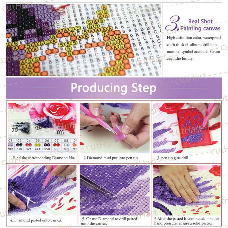 19x15cm Candle diamond painting kits