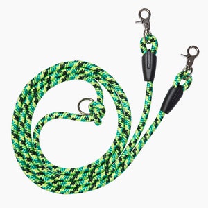 Multi-position dog leash Lime Model, outdoor running dog Handmade AdoraBarcelona