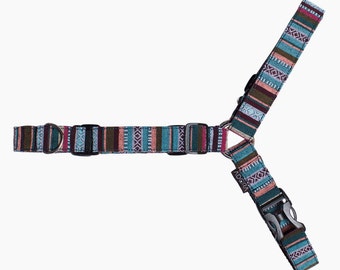 Dog harness no pull. Chaac Model, aztec, chest harness, perfect for the ride, Handmade AdoraBarcelona. Last units!