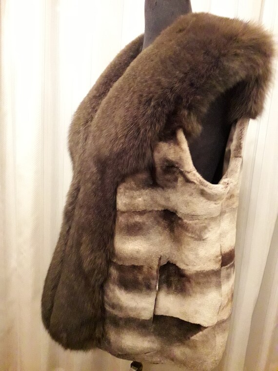 Sheared mink cheap vest